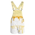 thumbnail image 3 of Girls Overalls Wide Leg Lightweight Jumpsuits with Pockets Comfortable Soft Kids Daily Wear Beige Size 12-13 Years, 3 of 4