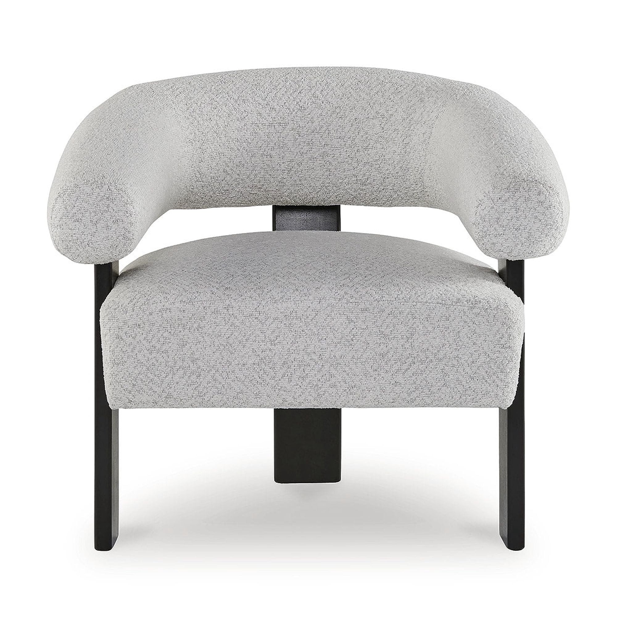 (2 pack) Signature Design by Ashley Dultish Barrel Back Accent Chair, Snow Gray