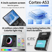 Anbernic RG40XXV Handheld Game Console,64GB,3200mAh Battery,Linux, Bluetooth,HD Output Black