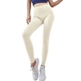 thumbnail image 2 of Celsior Cellulite Leggings Scrunch Butt Lifting Leggings Anti Cellulite Leggings Resistance Band Leggings Breathable Smile Contour Activewear Tights 3D Gym Leggings for Women White L, 2 of 7