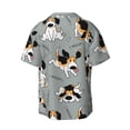 thumbnail image 2 of Disketp Men's Hawaiian Funny Beagle Active Dog Print Shirts Button Down Holiday Beach Shirts-XX-Large, 2 of 7