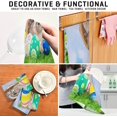 thumbnail image 4 of Unique Eggs Grass Kitchen Tea Towels Set of 6 Absorbent Hand Dish Towels, Rabbit Basket Dishcloths Lint-Free 18x28 Inch Fast Drying for Cooking Baking Home Clean, 4 of 7