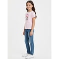 thumbnail image 4 of The Powerpuff Girls x Hello Kitty Besties for Life Girl’s Graphic Pointelle Knit Crewneck Tee with Short Sleeves, Sizes 4-16, 4 of 9