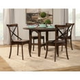 thumbnail image 2 of East West Furniture Dublin Traditional Wood Dining Table in Mahogany/Black, 2 of 4