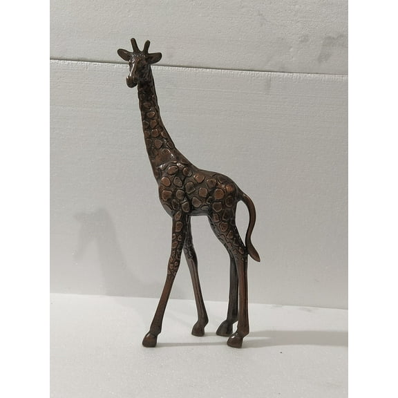 Indiaart12 Metal Giraffe Sculpture, Statue This Table top Works Well as a Unique Accent at Your Home or Party. Best Suited for Indoor use.(Copper Antique Finish)