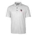 thumbnail image 2 of Men's Cutter & Buck Charcoal Oklahoma Sooners Big & Tall Pike Double Dot Print Stretch Polo, 2 of 3