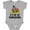 AC-Heather Grey, variant on First Thanksgiving Pilgrim Turkey Boys or Girls Baby Bodysuit