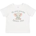 thumbnail image 3 of Inktastic My Great Grandpa Loves Me Elephant Boys or Girls Baby T-Shirt, 3 of 5