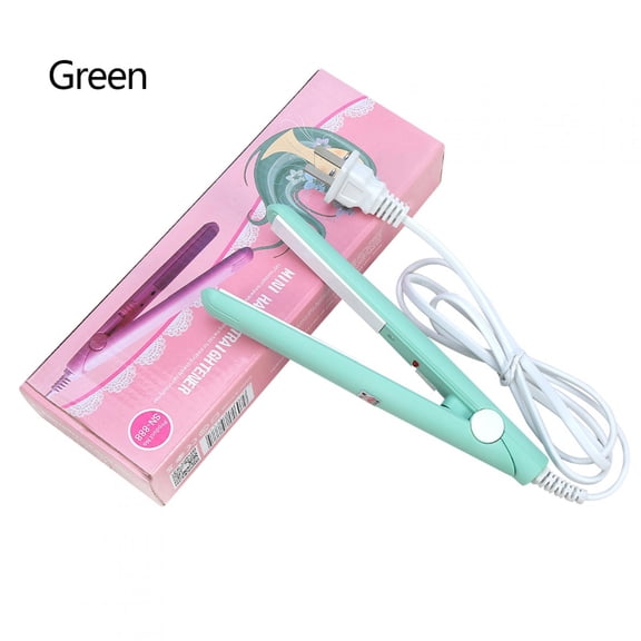 EOTVIA Mini Curling Iron, 2 In 1 Hair Straightener Ceramic Small Flat Iron Tourmaline Plates Hair Straightener Curler Beauty Cheating Curler Professional Hair Styling Tool
