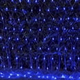 thumbnail image 3 of Net Mesh String Decorative Lights, 8 Lighting Modes, 4.9ft x 4.9ft 96 Light Bulbs, for Outdoor Indoor, Curtain, Christmas Tree, Bush, Party, Wedding, Fairy, Wall Decorative (Blue), 3 of 9