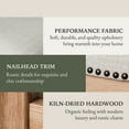 thumbnail image 4 of Open Box Maven Lane Adrien Kitchen Saddle Backless Bar Stool, Weathered Oak, 4 of 6