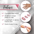 thumbnail image 4 of Set de uñas artificiales Ardell Nail Addict Sweet Pink con 24 uñas, 4 of 7