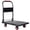 Black + 28.75" x 18.75" (330 lbs), variant on LuckyNote 35.75"x24" Platform Truck, Foldable Handcart with 5" TPR Silent Wheels, 660lbs Heavy-Duty Push Dolly, Black