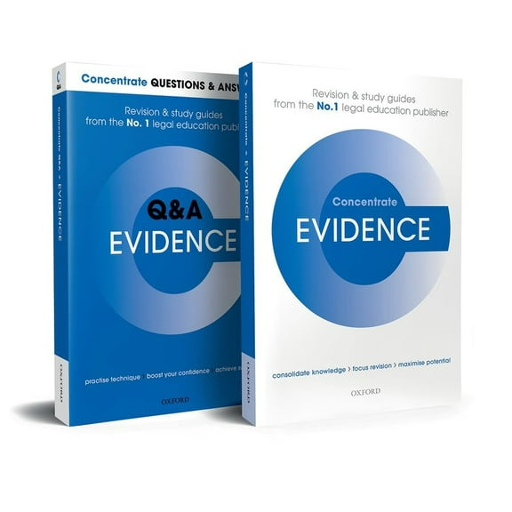 Concentrate Evidence Revision Concentrate Pack: Law Revision and Study Guide, (Paperback)
