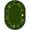 Green, variant on Kid Essentials - Early Childhood AlphaScript, 5'4" x 7'8" Oval, Green