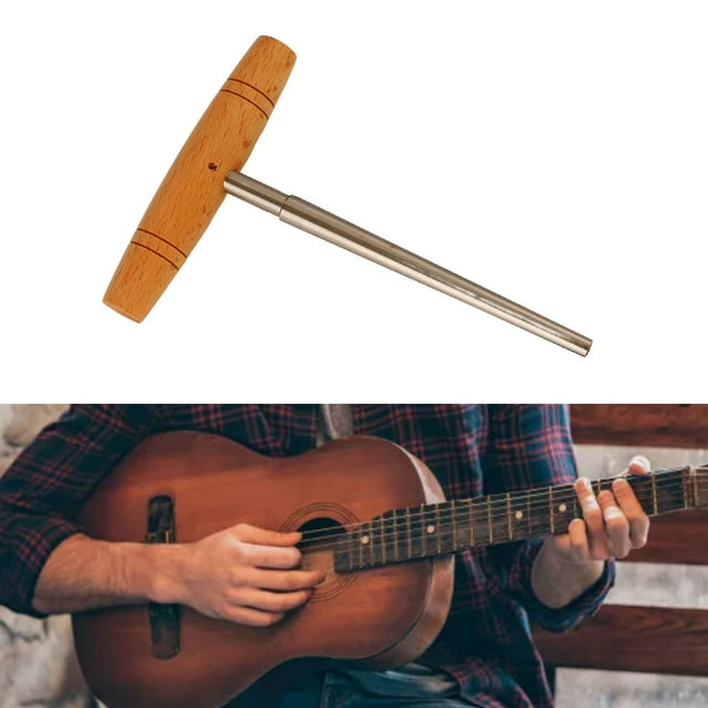 Guitar Pin Hole Reamer, Removable Handle End Pin Hole Reamer Tungsten Solid Wood Long Term Use For Installing Strap Buckles
