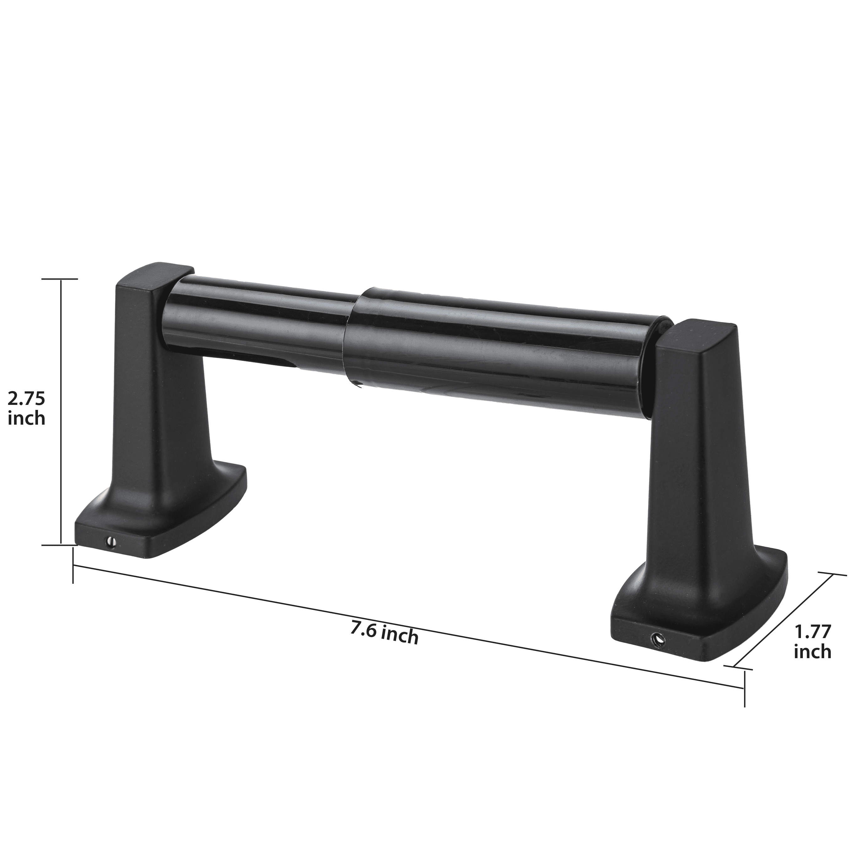 Mainstays Matte Black Wall Mounted Toilet Paper Holder