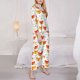 thumbnail image 3 of Balery Cute Fox with Heart Conjunto de Pijama con Estampado para Mujer, Conjunto de Dos Piezas con Manga Larga, Ropa de Dormir Suave con Bolsillos, Pijamas Cómodos-Small, 3 of 7