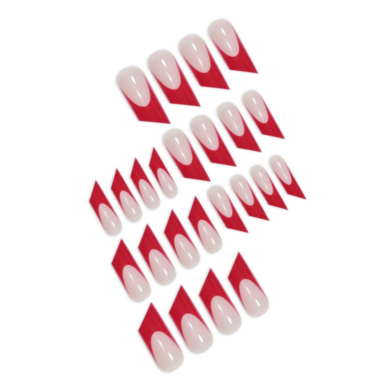 Cross-border European and American hot-selling red edge high-end design detachable nail art lipstick type long finished product wholesale