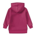 thumbnail image 4 of TQWQT Girls Hot Pink Hoodie Size 10-12 Drawstring Long Sleeve Trendy Pullover Hoodies Basic Girls Sweatshirt Oversized Cute Sweatshirts 3-4 Years, 4 of 5