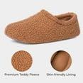 thumbnail image 4 of Women's Fuzzy Teddy Slippers Lightweight Memory Foam Indoor House Shoes, 4 of 13