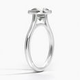 thumbnail image 4 of Dash Jewel 14K White Gold Plated Anniversary Rings - 1.8 Ct Cushion Cut Lab Created Diamond Rings For Women's - Simple Engagement Wedding Halo Rings - Silver Gorgeous Ring Gifts For Her Birthday, 4 of 7