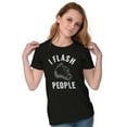 thumbnail image 3 of Flash People Photography Funny Saying Womens Fitted Plus Size Graphic Tee Brisco Brands 2X, 3 of 5