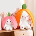 thumbnail image 2 of Conejito de peluche Rvidsgi, juguete de peluche de fresa, naranja, fruta, animal, adorno suave, PP, algodón, conejo de Pascua, muñeca de juguete para niña, regalo de cumpleaños, 2 of 5