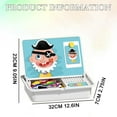thumbnail image 3 of Jkkant Magnetic Dress-Up Travel Game, Double-Sided Preschool Educational Toy for Kids, Reusable Sticker Activity Book Tabletop Game, 3 of 9