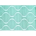 thumbnail image 1 of Ahgly Company Indoor Rectangle Abstract Turquoise Blue Contemporary Area Rugs, 4' x 6', 1 of 4