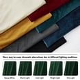 thumbnail image 7 of Living Room Curtains, Vintage Velvet Drapes Soft Durable Texture Room Darkening Window Treatment Decorative Backdrop Thermal Curtains for Bedrooom, Hunter Green, W52 x L108 inch, 2 Panel, 7 of 7