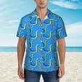 thumbnail image 6 of Picia Colorful Snake Gentle Cotton Regular Fit Short Sleeve Casual Hawaiian Shirt for Men-X-Large, 6 of 9