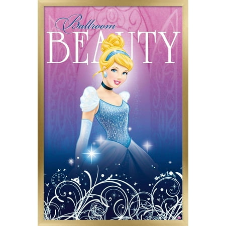 Disney Princess - Cinderella Wall Poster, 22.375" x 34", Framed