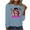 QR1-Blue, variant on VKOYWKM Womens Breast Cancer Tee Shirts Breast Cancer Awareness T-Shirt Long Sleeve Pink Ribbon Graphic Tee Tops Fall Crew Neck Loose Fit Breast Cancer Pullover Sweashirt