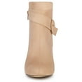thumbnail image 3 of Women's Round Toe Chunky Heel Zip Heeled Boots Ankle Booties, 3 of 4