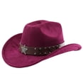 thumbnail image 1 of Western Cowboy Hat with Curved Brim for Outdoor Travel and Riding - Everyday Wear for Country Style Adventure, 1 of 3