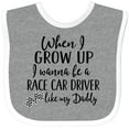 thumbnail image 3 of Inktastic Future Race Car Driver Like Daddy Boys Baby Bib, 3 of 4