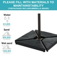 thumbnail image 4 of JUSTLET 10ft Heavy Duty Patio Hanging Offset Cantilever Patio Umbrella W/ Base Included, Gray, 4 of 13