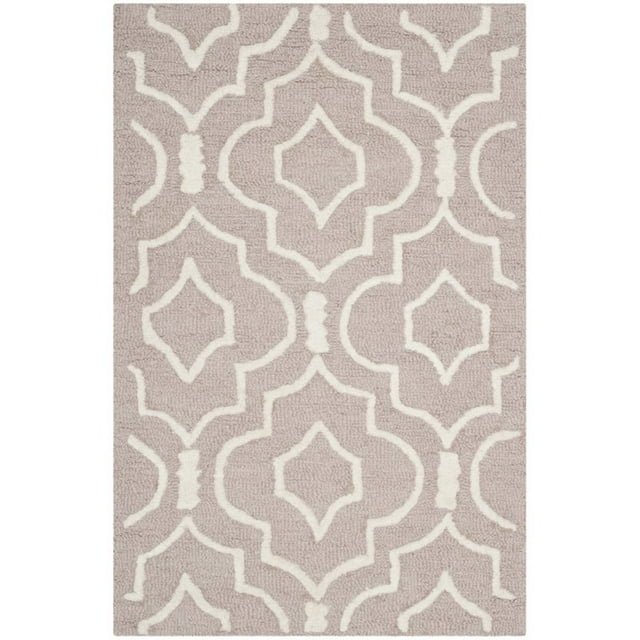 Safavieh Cambridge 3' X 5' Hand Tufted Wool Rug in Beige and Ivory