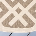 thumbnail image 5 of Safavieh Courtyard Alvin Geometric Indoor/Outdoor Area Rug, Brown/Bone, 7'10" x 7'10" Round, 5 of 10