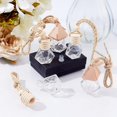 thumbnail image 5 of 10 Sets 2 Styles Car Perfume Bottle Empty Fragrance Oil Aromatic Perfume Oil Glass Pendant Decorations Diffuser for Cars Natural Auto & Home Boho Decor, 5 of 8