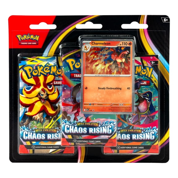 Pokemon Trading Card Games Mega Evolutions Chaos Rising 3-Pack Blister