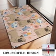 thumbnail image 3 of Bulldog Dog and Flower Florals Door Rugs,Washable Non Slip Door Mats Indoor,Decorative Door Mats,Entry Mat Indoor for Entrance,Bedroom,Kitchen,Bathroom,20"x32", 3 of 6