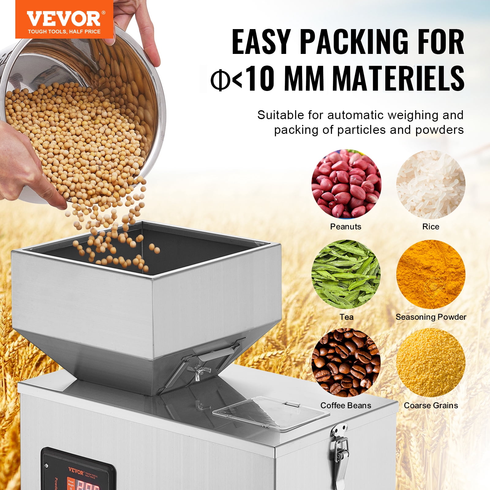 KFFKFF Automatic Powder Filling Machine Particle Intelligent Weighing 1-200g