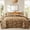 Caramel, variant on IR Imperial Rooms Velvet Bedspread Floral Pattern 3-Piece Set Ultrasonic Embossed Quilt Reversible Soft Microfiber Coverlet Queen Size Grey