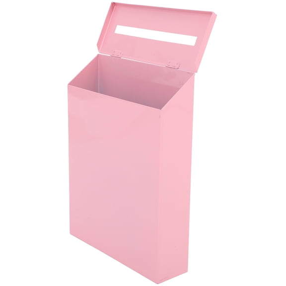 FRCOLOR Retro Tin Mailbox Child Office 29.00X21.50X6.00CM Pink