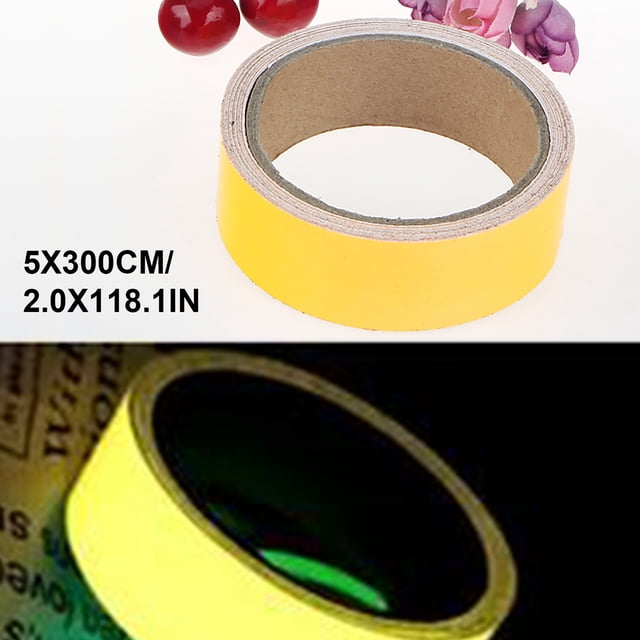 Fiudx Adhesivo de Pared Luminoso Diy, Vinilo Extraíble, Diseño Ecológico, Multisuperficie, Decoración para El Hogar, Oficina, Dormitorio y Sala de Estar, 3 M de Largo, 2-5 Cm de Ancho.