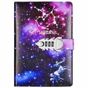 Milue Diary with Lock, Journal with Combination Lock Digital Password Notebook