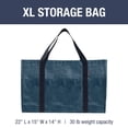 thumbnail image 2 of Cesta de almacenamiento CleverMade Frakta, bolsa de compras, paquete de 2, azul, 2 of 8
