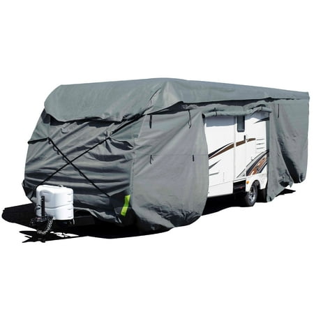 Budge Standard Gray Toy Hauler RV Cover, Basic Outdoor Protection for Toy Hauler RVs, Multiple